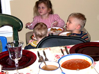 The kids' table
