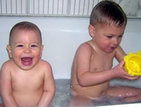A bath before the party.