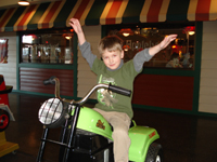 Lunch at Appleby's then rides!