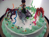 A Ben 10 birthday cake. 