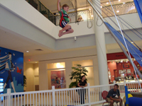 Soaring in the mall!