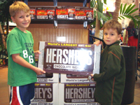 Mmmmmm... chocolate for Grandma!