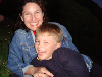 Mom and Tom at the end of a long day.
