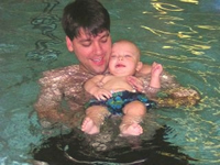Swimming with Daddy