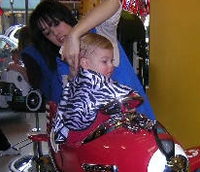 Tommy's first haircut at 22 months!