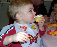 I get the cup cake!